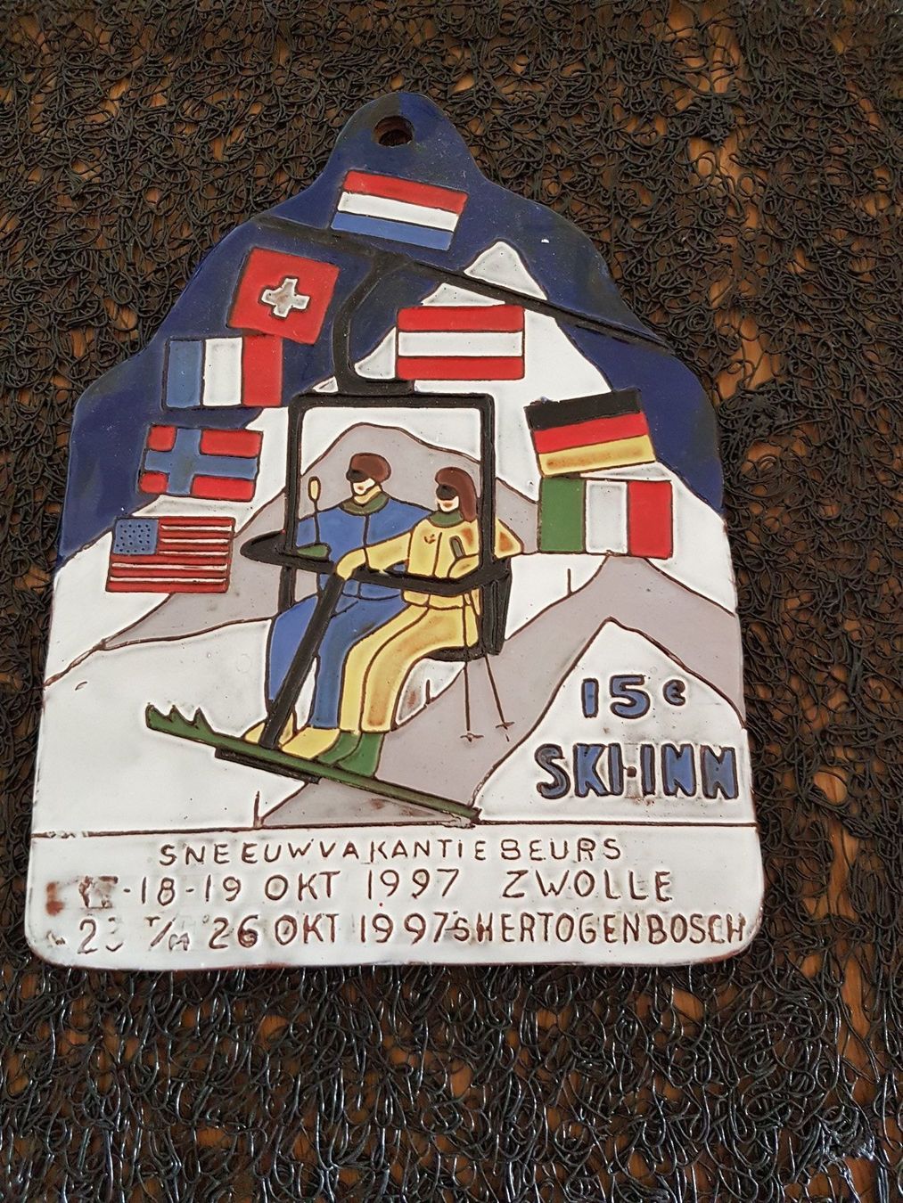 Schilder: plaque commémorative de 1997 – Neu (gemäss Beschreibung) aus Porrentruy von Piquetix