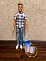 Ken Puppe kariertes Hemd Jeans mit Zubehör sehr guter Zust.