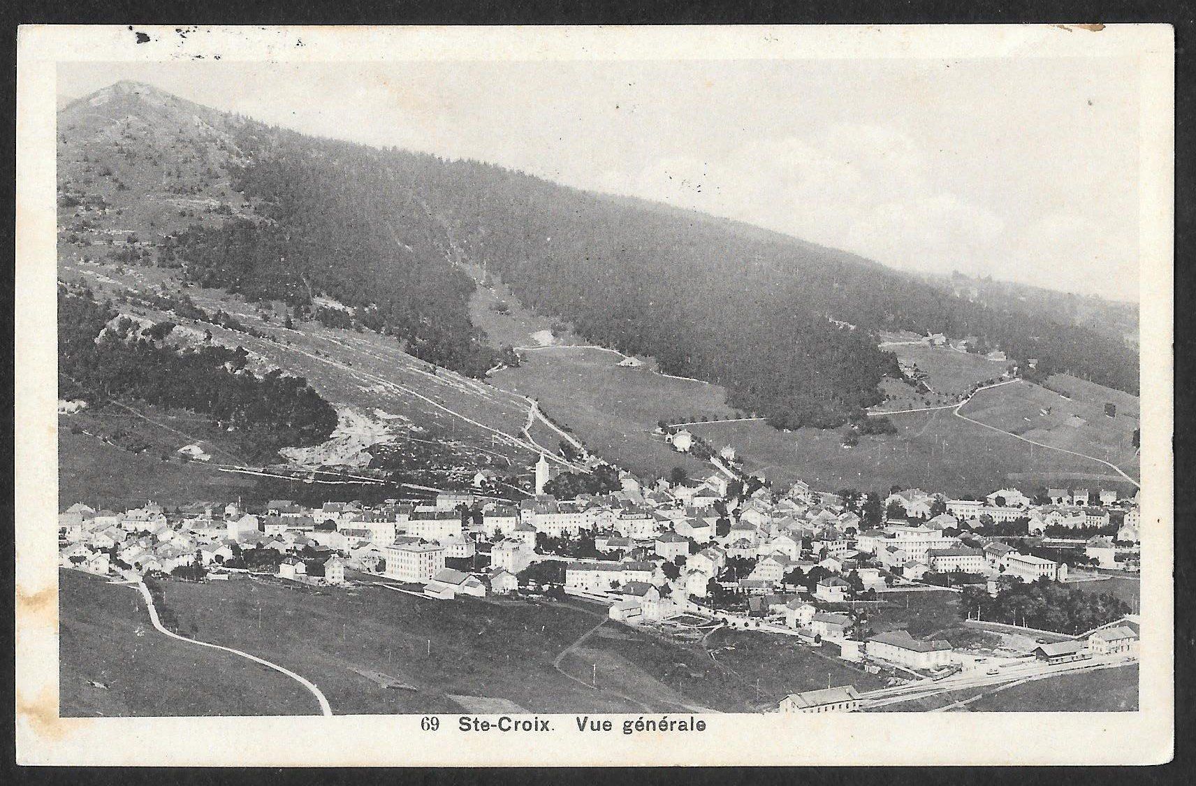Cartoline postali: Sainte-Croix Vue générale Feldpoststempel – Usato da Olten venduto da clotaldi