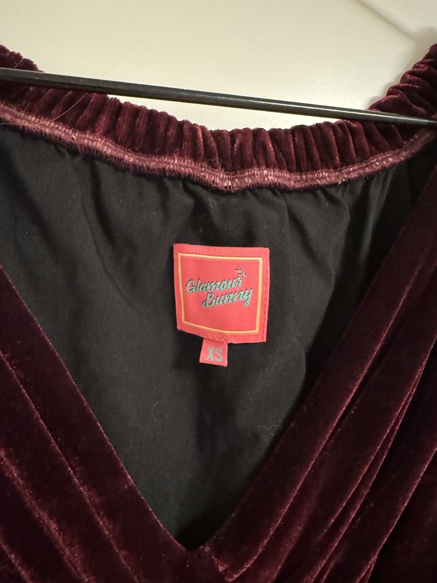 Vestiti: Kleid weinrot samt – Nuovo (secondo la descrizione) da Bremgarten AG venduto da c0117 2