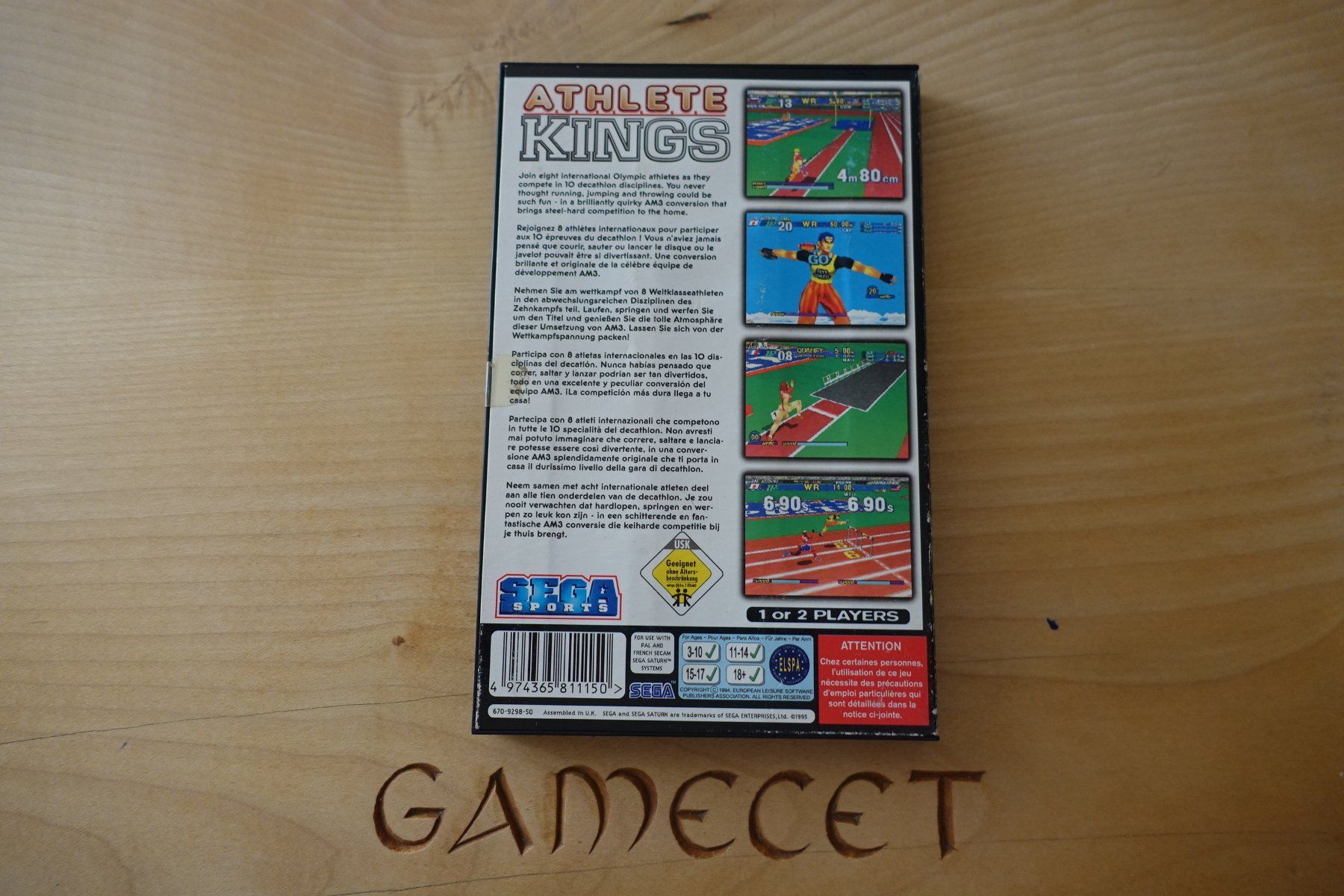Sega Jeux: Athlete Kings - Sega Saturn – D'occasion à Steinach par Gamecet 2