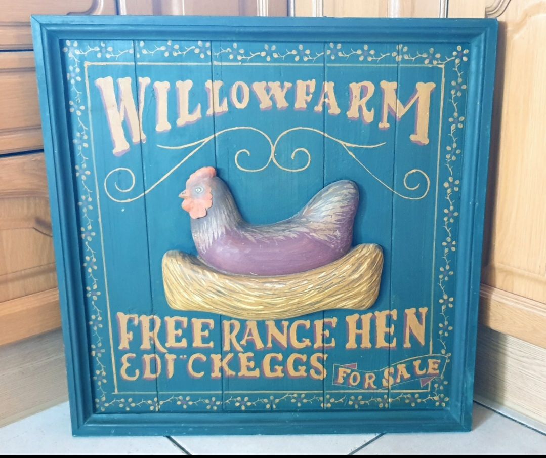 Poster & Bilder: HOLZ-BILD WILLOWFARM - DEKO/EINRICHTUNG/WERBUNG – Gebraucht aus Wengi b. Büren von Ot1000