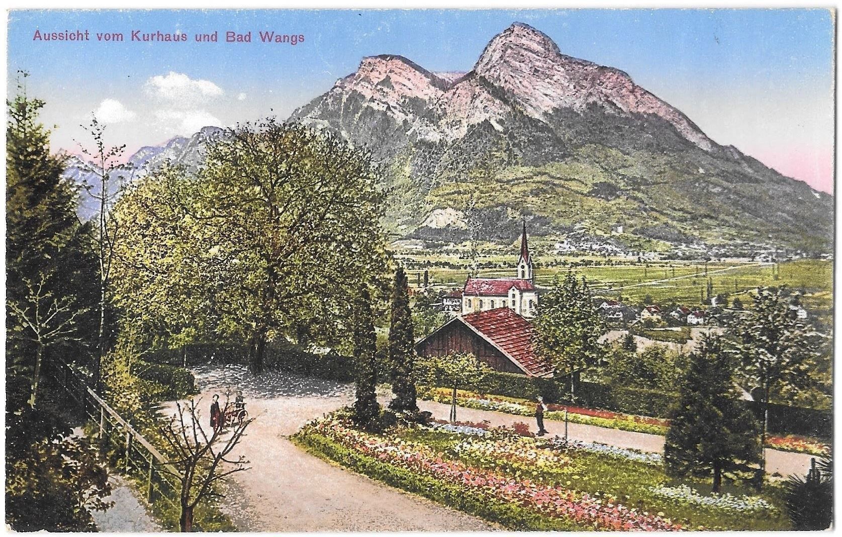 Cartoline postali: Aussicht vom Kurhaus und Bad Wangs – Usato da Olten venduto da clotaldi
