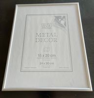Bilderrahmen Fotorahmen Metall silberfarben