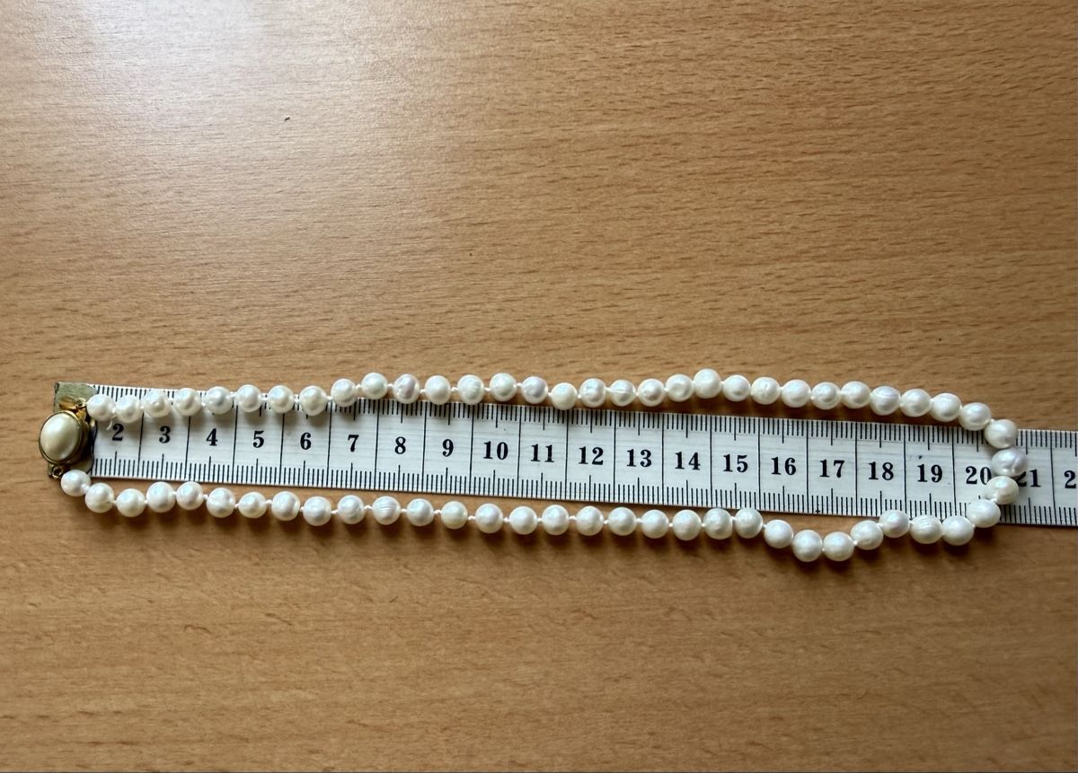 Catenine: Vintage Perlenkette, kleiner Defekt – Usato da Lamone venduto da LaCantinaMagica 6