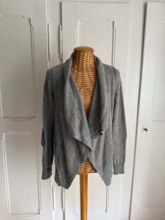 MARC O'POLO - Strickjacke hellgrau aus Lammwolle S