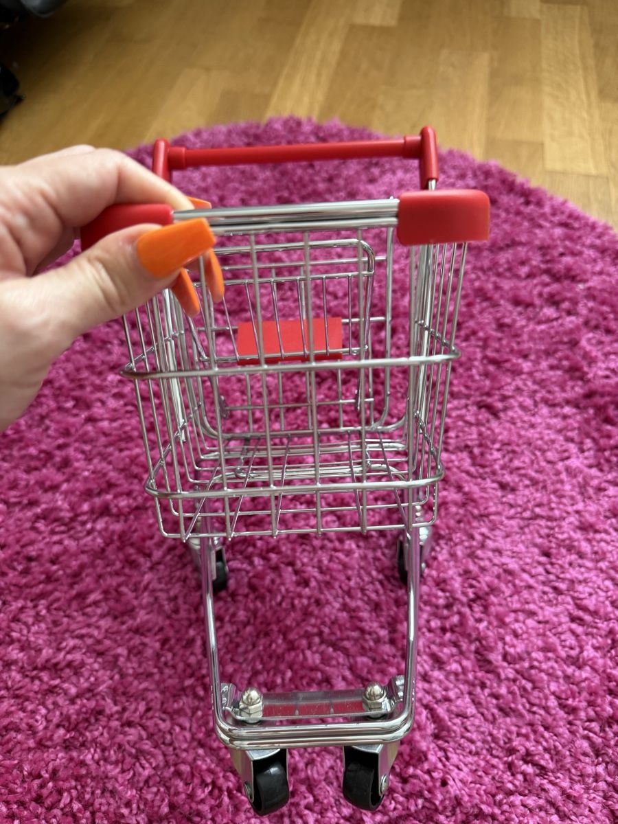 Spielzeuge: Mini Einkaufswagen Metall rot/silber neu – Neu (gemäss Beschreibung) aus Richterswil von cobruetsch 3