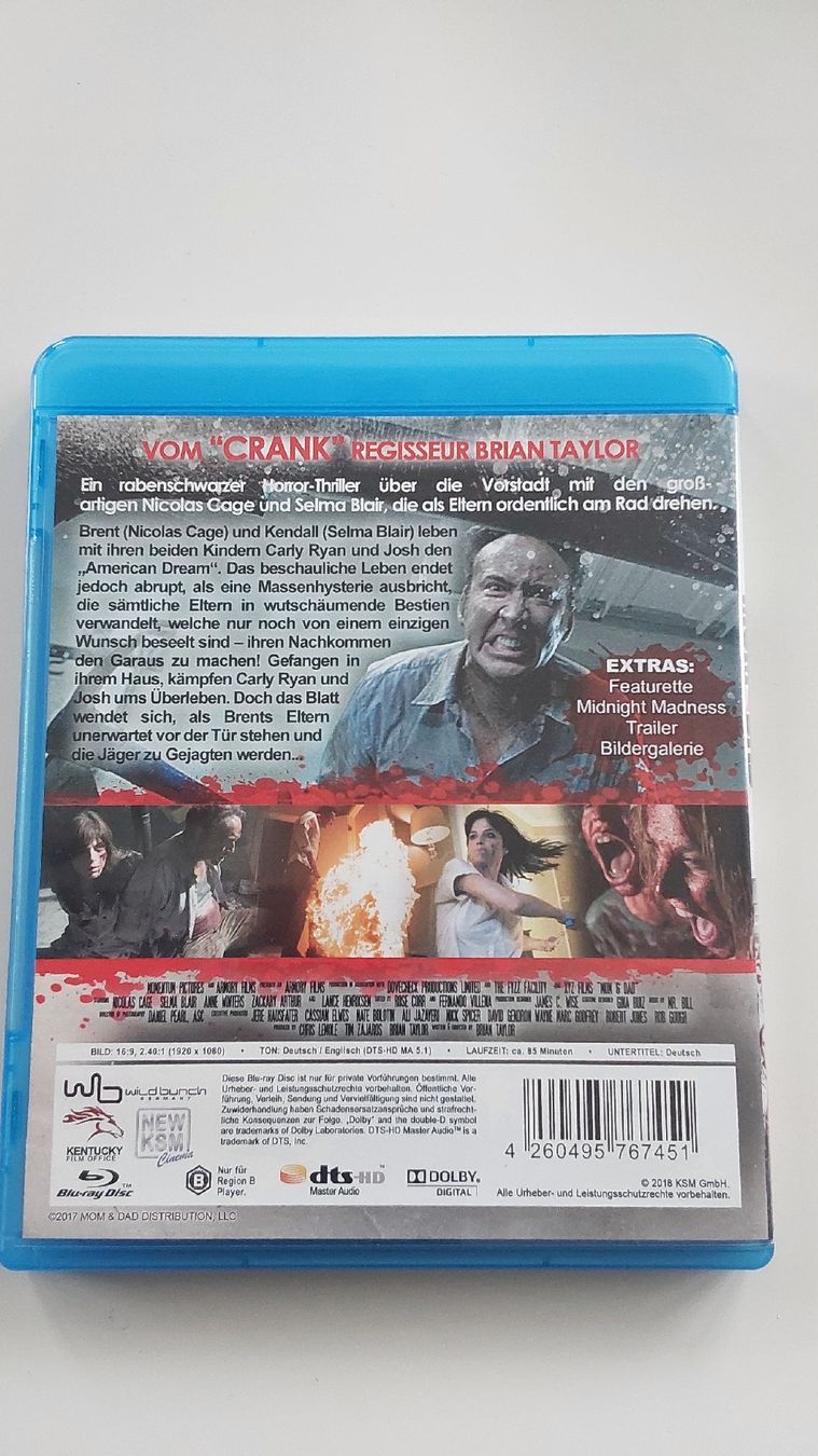 Blu-ray Mom and Dad mit Nicolas Cage, Top Zustand! (Gebraucht) in Worb ...