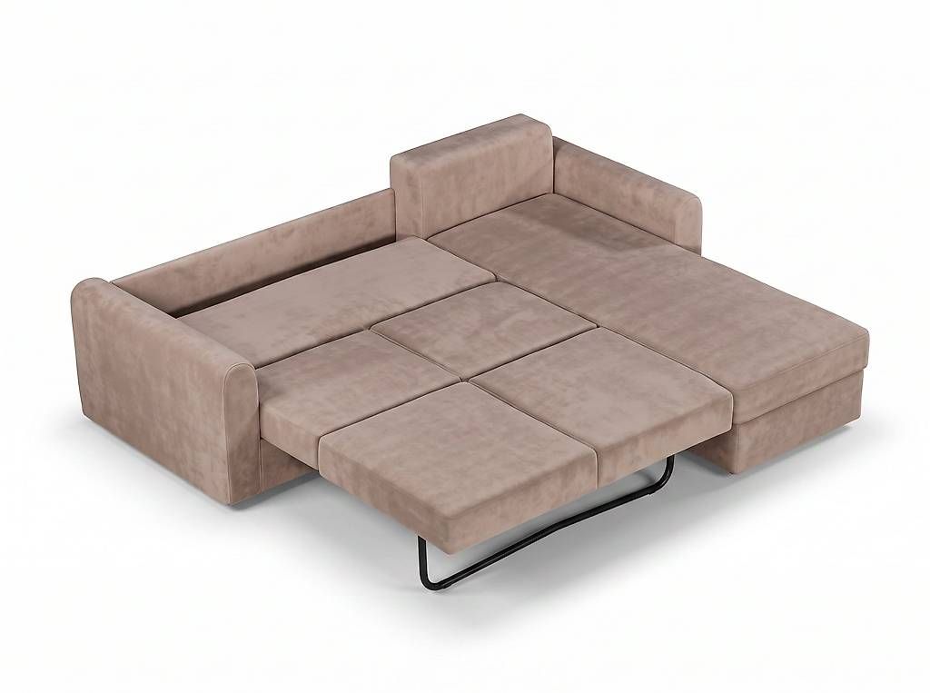 Divani: Beyza Schlaf-Ecksofa Beige  Ausziehbar mit Bettfunktion – Usato da Ebikon venduto da LiCHtMobel 2