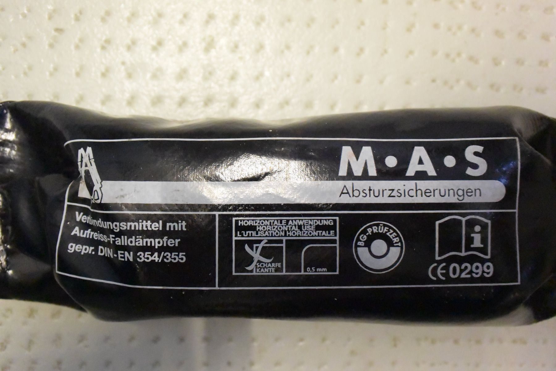 Attrezzatura da arrampicata: Y-Verbinder MAS BFD mit Falldämpfer GEBRAUCHT – Usato da Münchenstein venduto da hebetechnik-shop 4