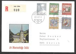 R-Brief Pro Patria Serie 1967; B133-137; Zillis 20.6.1967