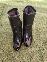 Stiefeletten AMISU Lack schwarz Groesse 38 Damen
