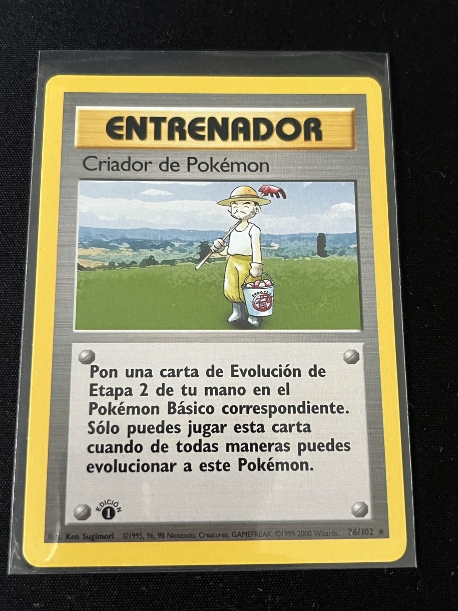 Pokémon Cartes à collectionner: Pokémon Breeder Base Set 1re Édition ESP NEW – Neuf avec emballage d'origine à Fribourg par Spicchio