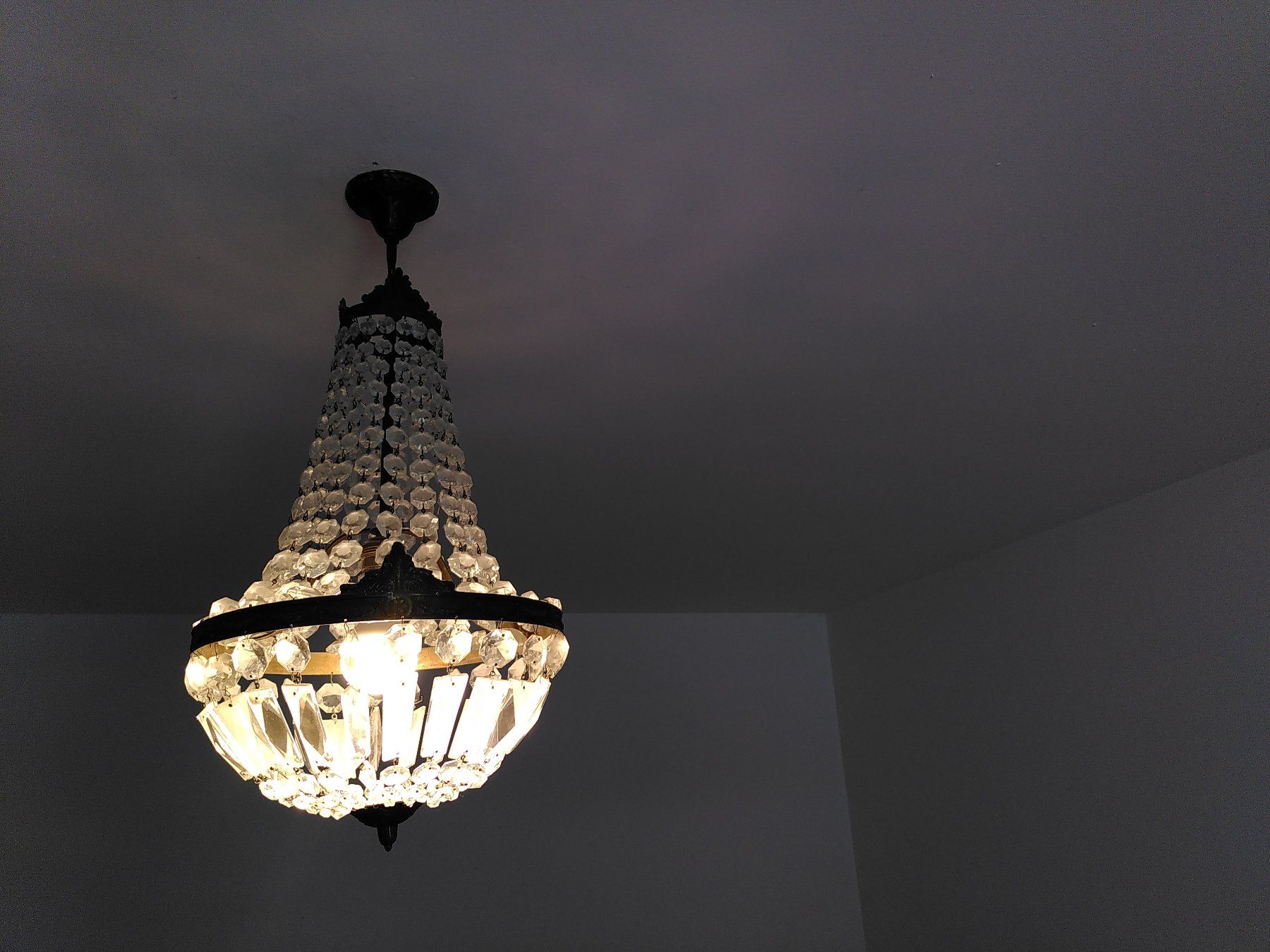 Lampes: Kristall Kronleuchter Antik – D'occasion à St. Gallen par fabian_schmid_88 1