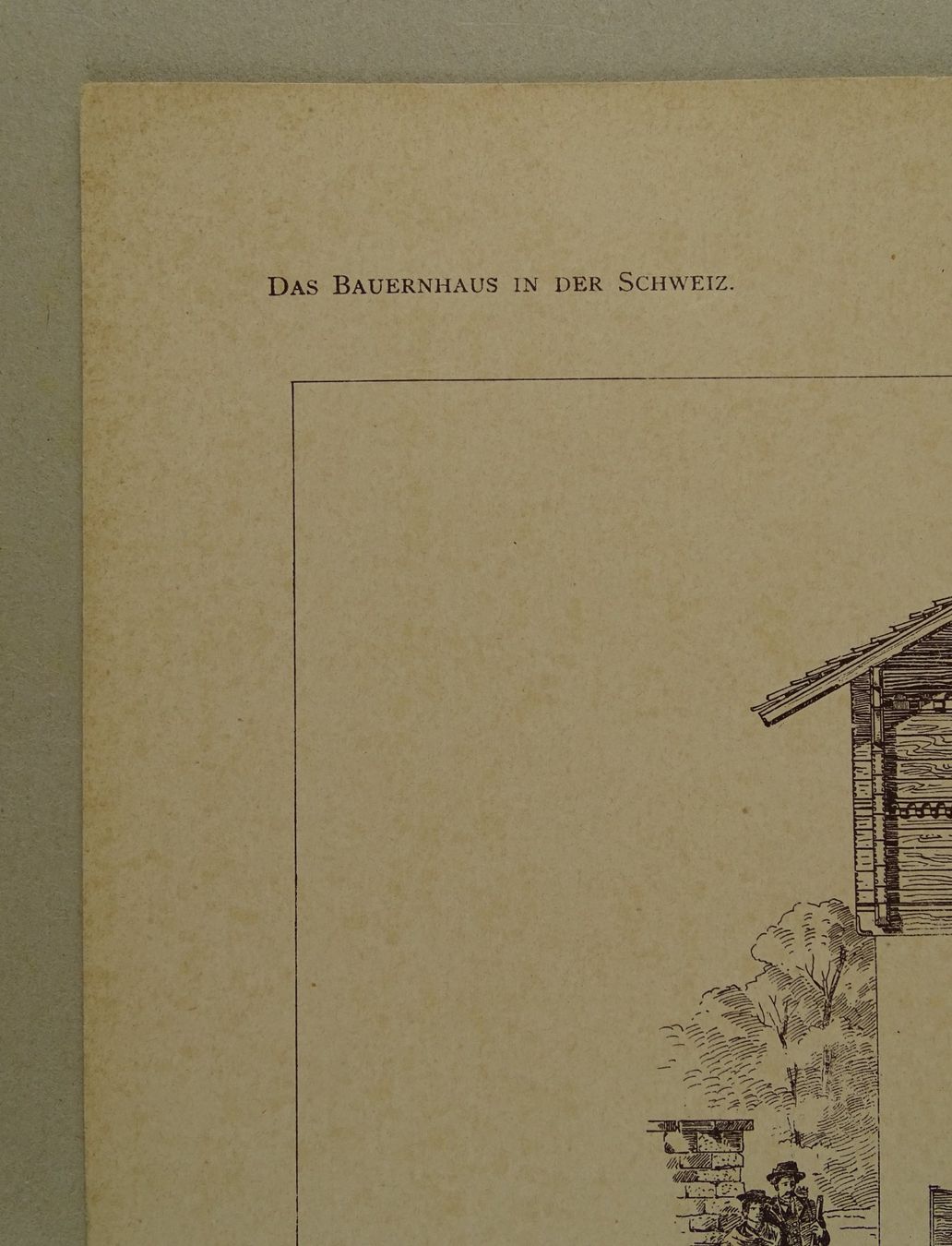 Stiche: SIERRE BAUERNHAUS, WALLIS, DIROGRAPHIE UM 1910 – Gebraucht aus Grüningen von Kartensammler 4