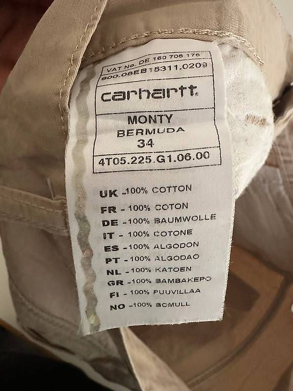 Pantaloni: carhartt shorts size 34  – Usato da Zürich venduto da J_Harder 2
