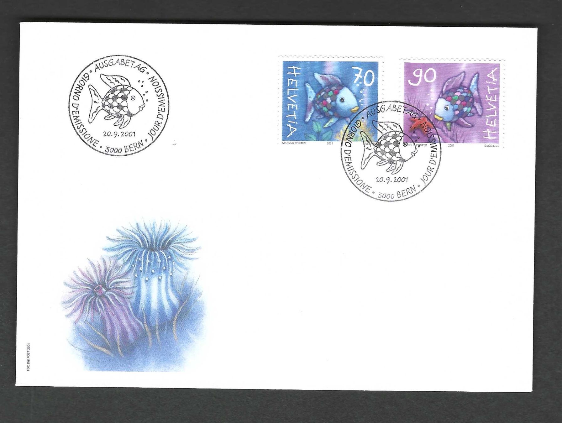 Tutti i francobolli: CH FDC Satz 2001 – Usato da Koblenz venduto da Markenhimmel