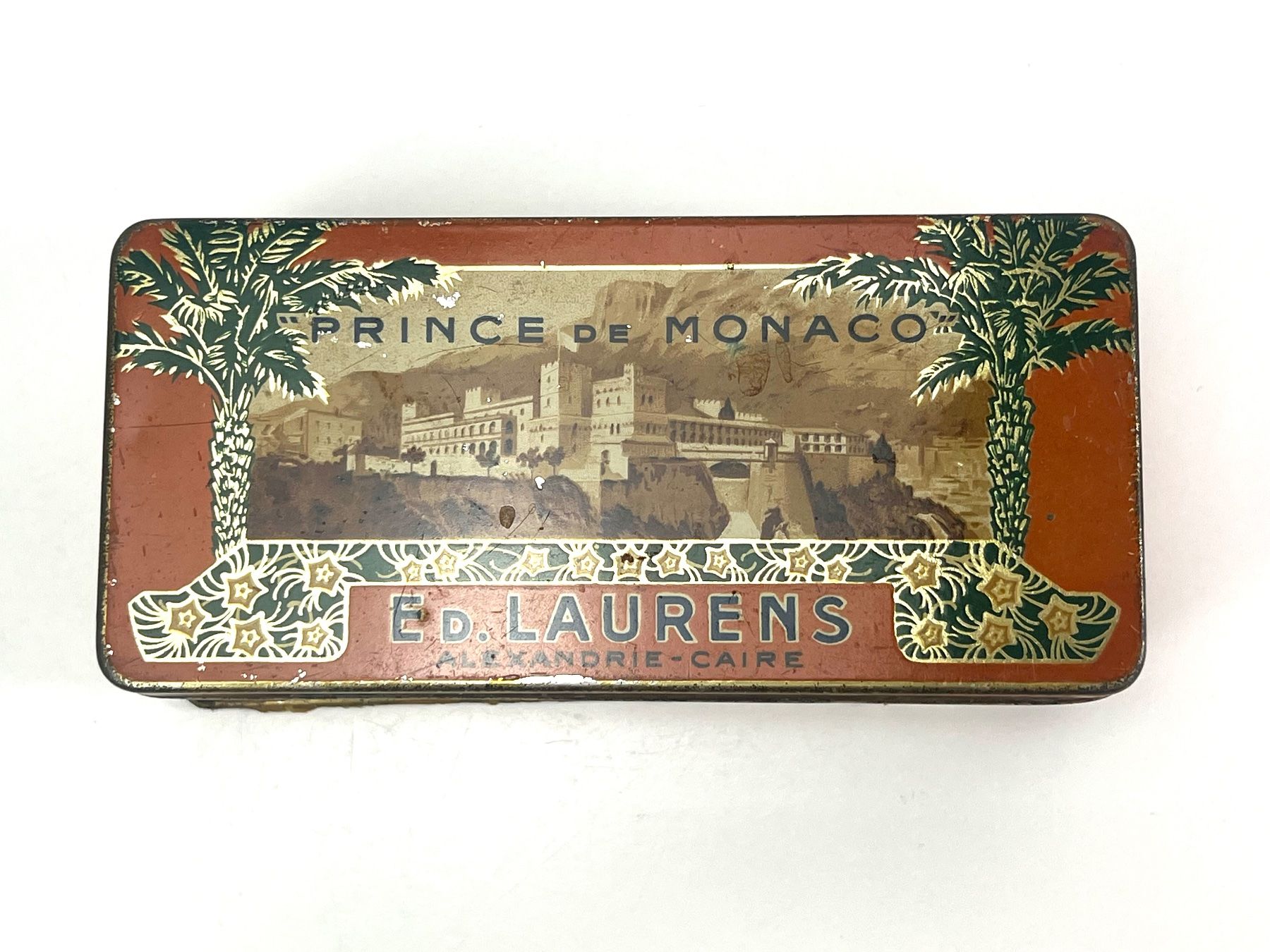 Dosen: Blechdose ED LAURENS PRINCE DE MONACO 1920er – Gebraucht aus Zürich von Arche_Brockenhaus 1