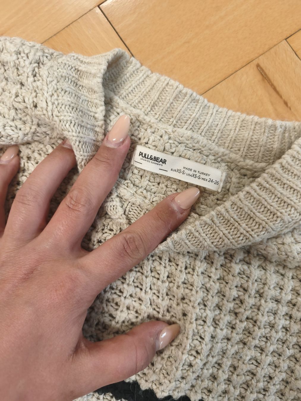 Pull&Bear Maglioni & Felpe: Pull&Bear Strickpullover, breit geschnitten in Beige – Usato da Schaffhausen venduto da wanno 1
