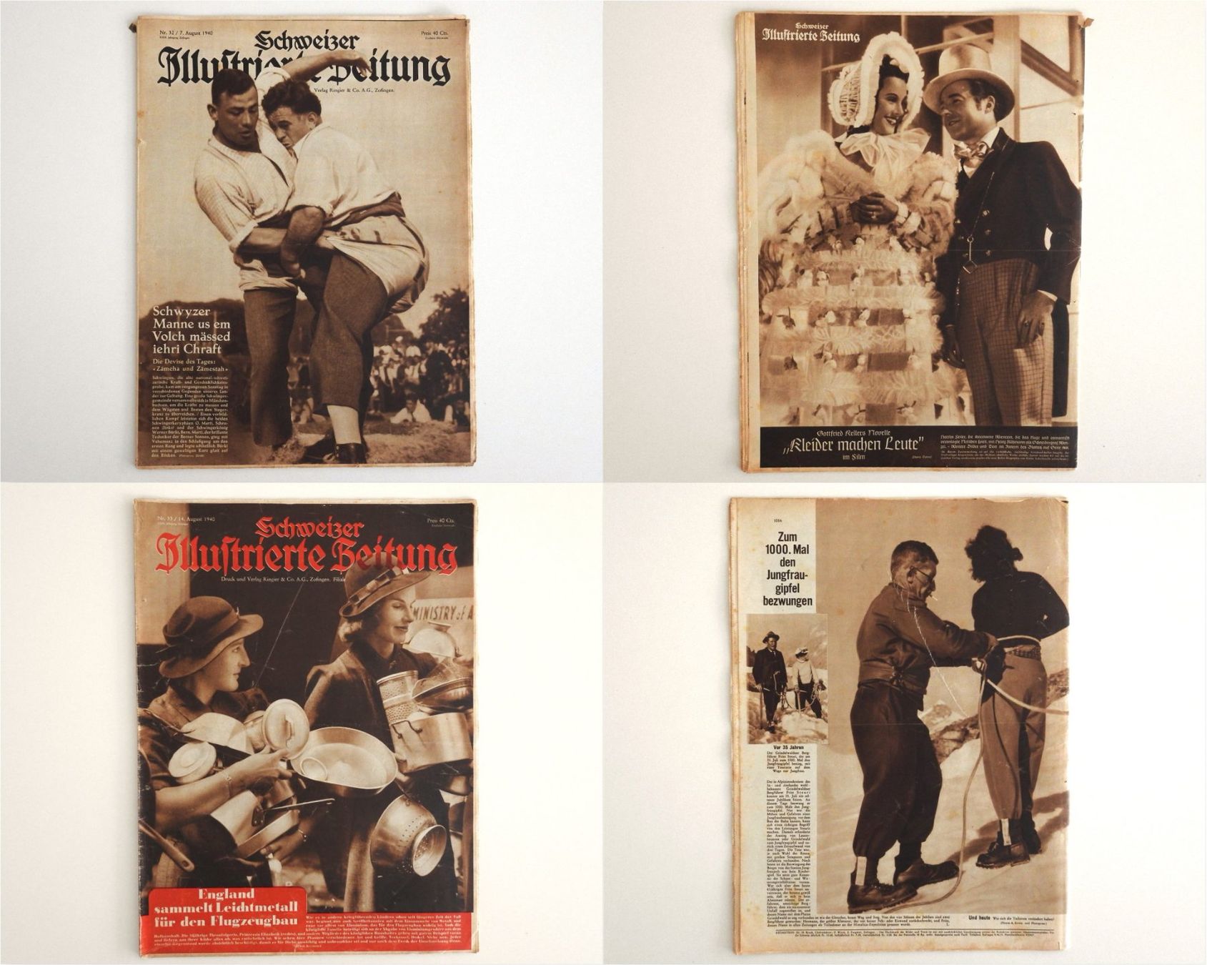 Riviste & Magazine: Schweizer Illustrierte Zeitungen, 1940, 13 Stück – Usato da Büttenhardt venduto da LexyMara
