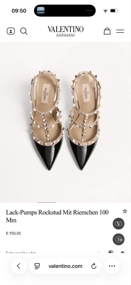 Valentino Scarpe da donna: Valentino Rockstud Pumps Lackleder, Grösse 39 – Usato da Triesenberg venduto da Laubella 1