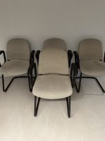 4er-Set Girsberger Stühle Freischwinger 1987