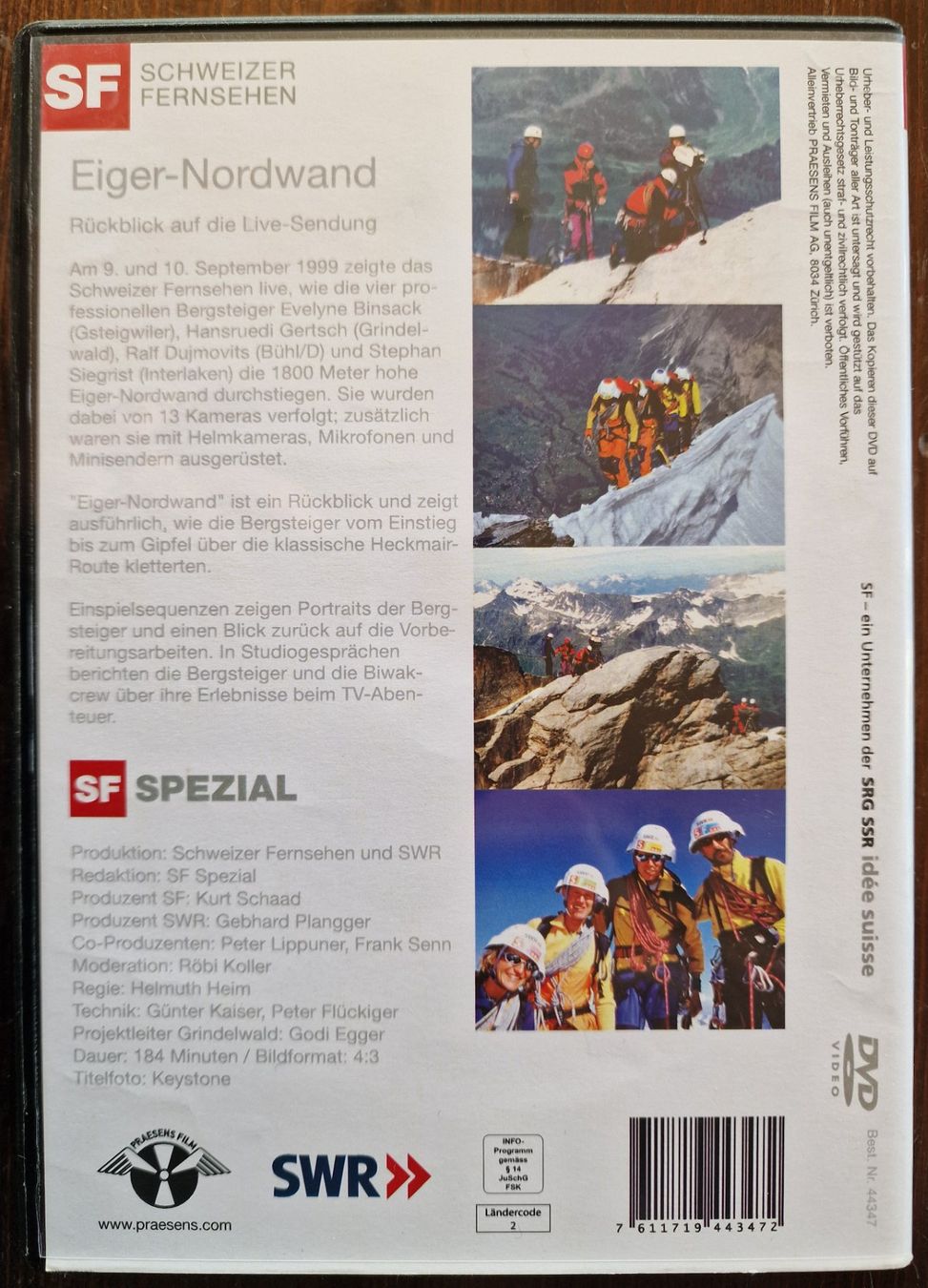 Alle DVDs: 2 DVs   -   Eiger Nordwand – Gebraucht aus Röthenbach i. E. von Heureka5 2
