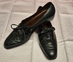 Bally Damen Schuhe, Gr. 7 = 40 , dunkelgrün, Top Zustand!