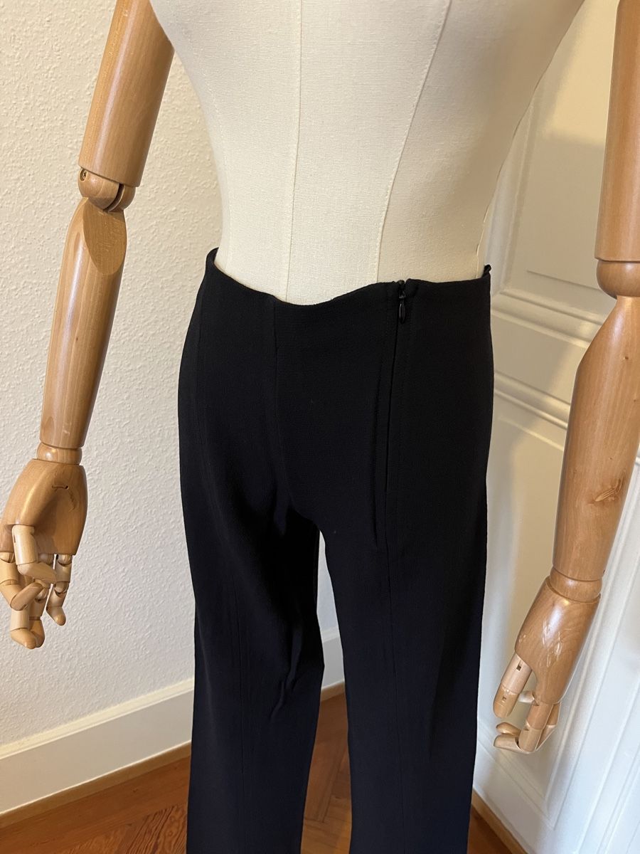 Pantaloni: Courrèges Paris Trousers, size 38, black wool, Fall style – Usato da Mies venduto da Nib2011 2