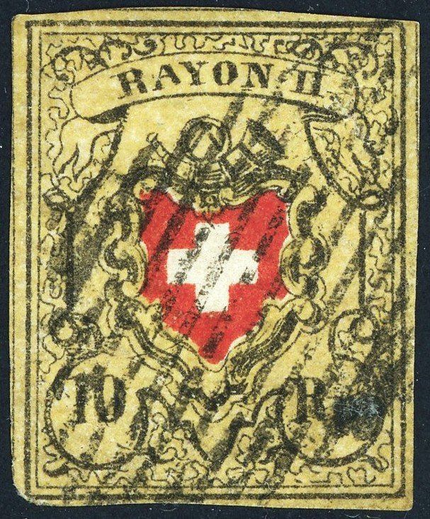 Alle Briefmarken: 1850-52:  Serie Rayon I-III, gestempelt – Gebraucht aus Basel von Strubelibs 2
