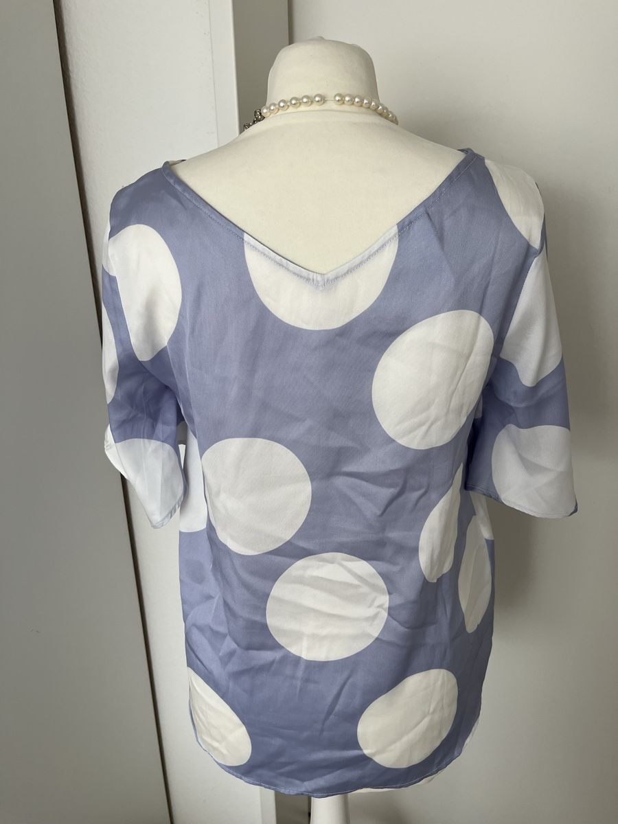 Mango Camicette: Mango Bluse, Grösse S, hellblau mit grossen Punkten – Nuovo (secondo la descrizione) da Rüfenacht venduto da lilly_67 2