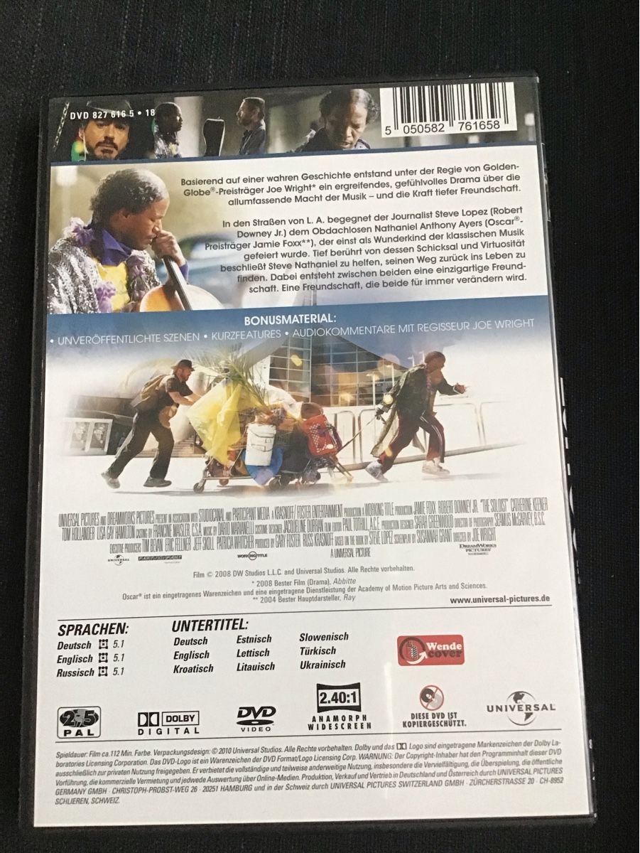 Tutti i DVDs: Der Solist DVD – Usato da Bischofszell venduto da 19bischi67 1