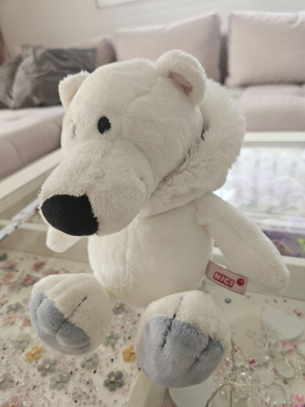 Nici Giocattoli: Nici Eisbär mit Kaputze kuscheltier – Usato da Unterägeri venduto da Sleepbear 4