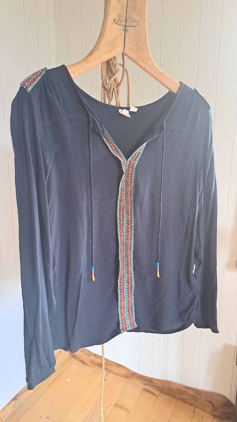 Roxy Camicette: ROXY Tunikabluse Bluse L 42 44 Longsleeve  – Usato da Mollis venduto da Fauchi99 5