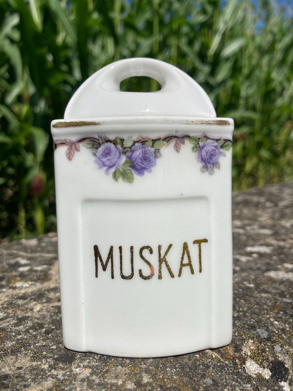 Zuccheriere: ANTIKE  DOSE  PORZELLAN  MUSKAT – Usato da Subingen venduto da ArtBead