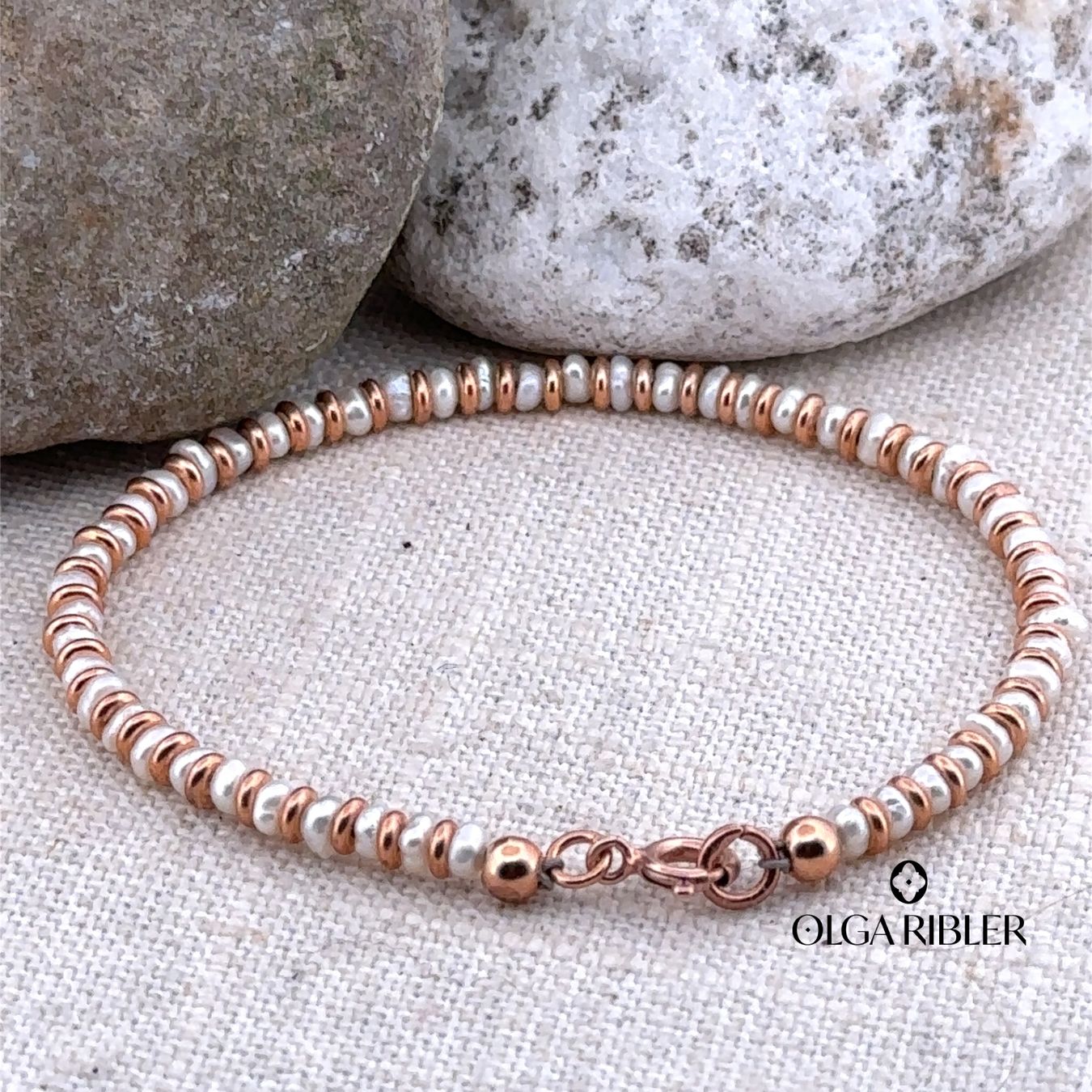 Olga Ribler Bracciali & Braccialetti: Armband mit Süsswasserperle – Nuovo (secondo la descrizione) da Luzern venduto da MonikaS03 4