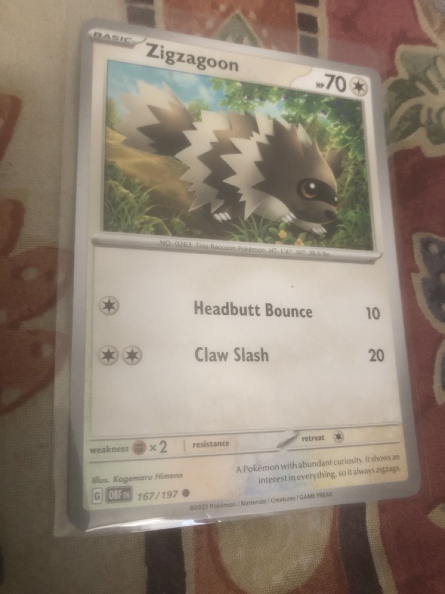 Pokémon Carte collezionabili: Zigzagoon (EN)  – Nuovo (secondo la descrizione) da Lausanne venduto da fransadpop