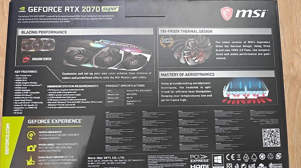 MSI Schede grafiche: RTX 2070super, MSI Gaming X Trio, 8GB – Usato da Mumpf venduto da traxtorm88 4