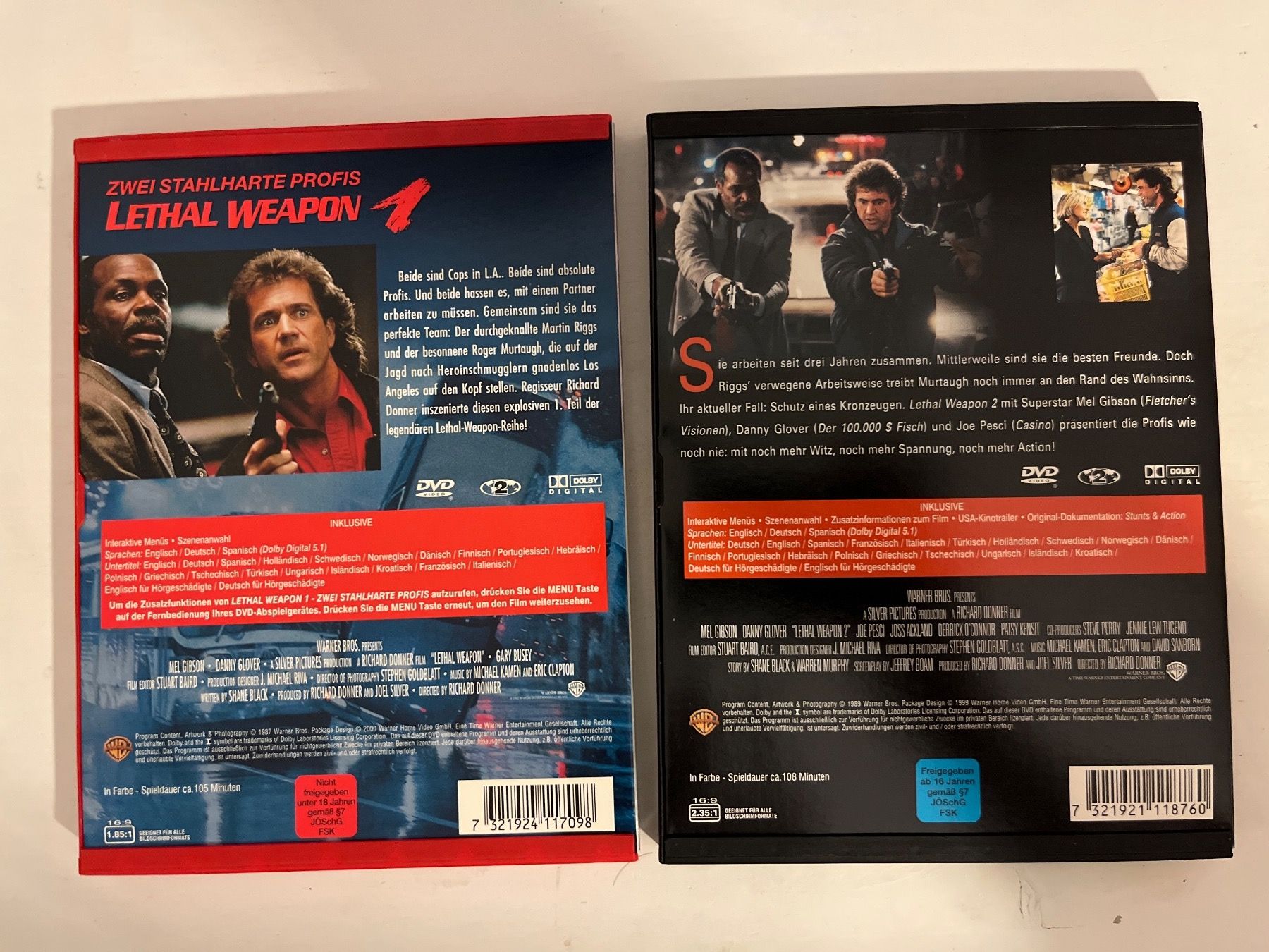 Tutti i DVDs: Lethal Weapon 1-4 - Mel Gibson, DVD 📀 – Nuovo (secondo la descrizione) da Sierre venduto da black.box 2