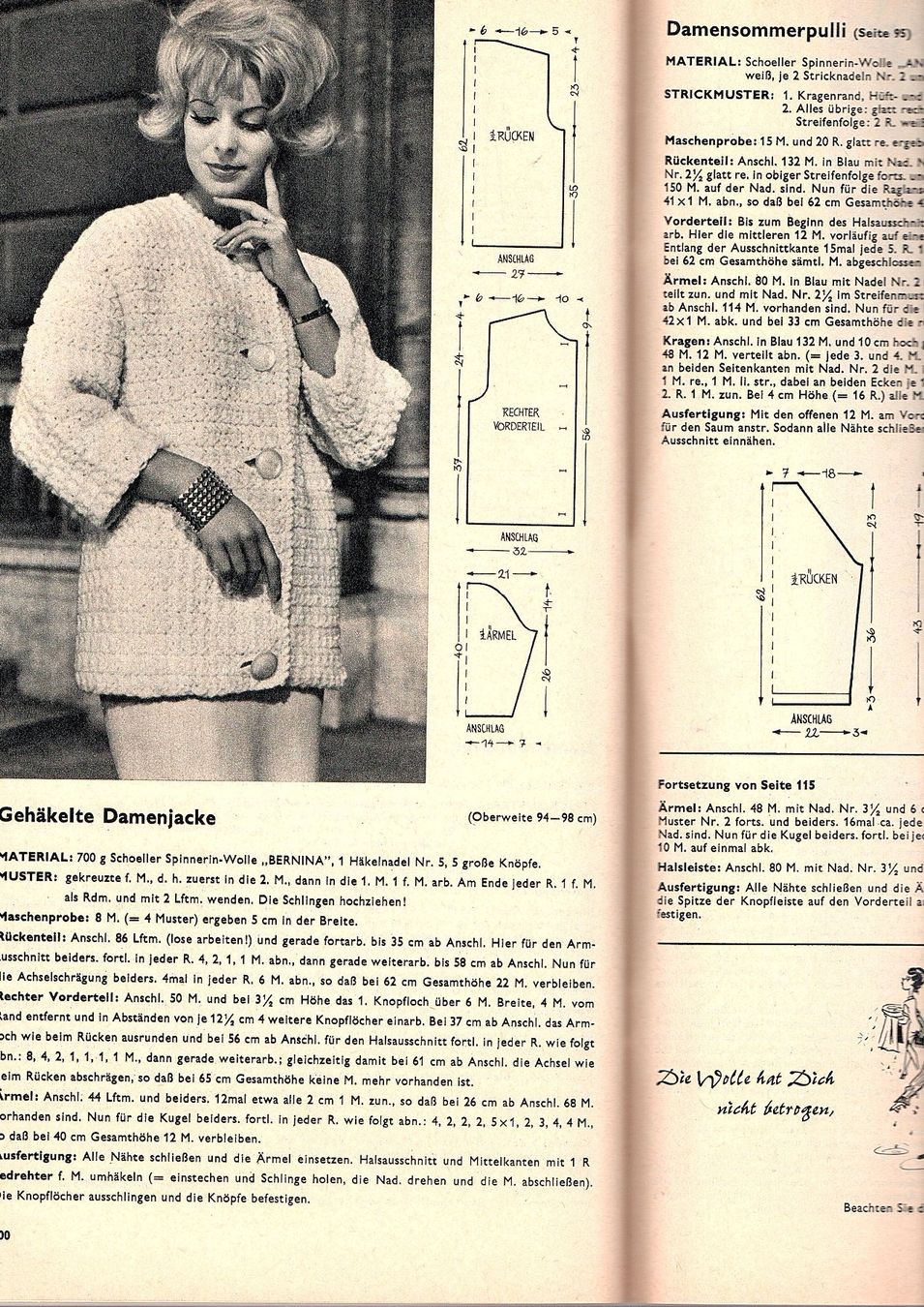 Riviste & Magazine: Strickheft Schnittmuster 1950er – Usato da Mörschwil venduto da lindaswunderkiste 4