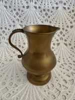 Krug aus Messing Vintage Deko Gut Erhalten