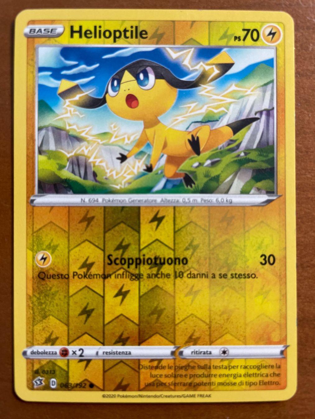 Pokémon Carte collezionabili: Pokemon Helioptile Reverse (Versand gratis) – Nuovo (secondo la descrizione) da Chur venduto da Angerson