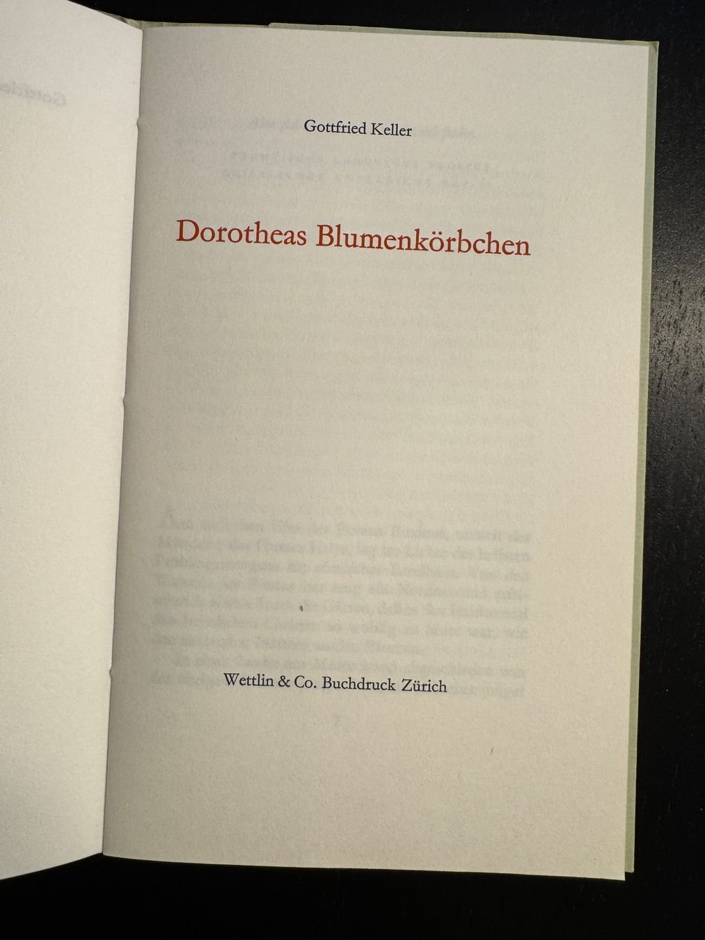 Libri: Gottfried Keller "Dorotheas Blumenkörbchen" - limitiert – Usato da Erstfeld venduto da Mario_boe0 1