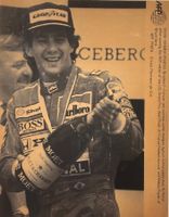 Automobil Formel-1, Ayrton Senna, 19 x 15 cm