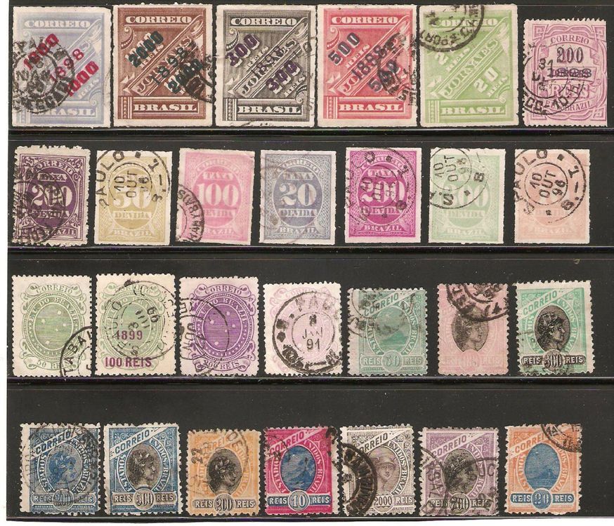 Collection De Timbres Classiques Brésil – Album APS – Timbres Neufs Et Oblitérés