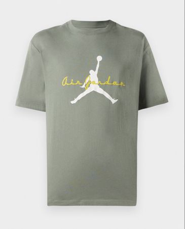 Jordan T-Shirt print - vintage lichen/aura/bright citron