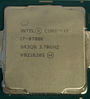 I7 8700K 3.7 gb 6 core 12 mb cache