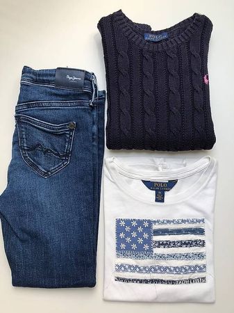 Kleiderset Ralph Lauren/Pepe Jeans Gr. 116
