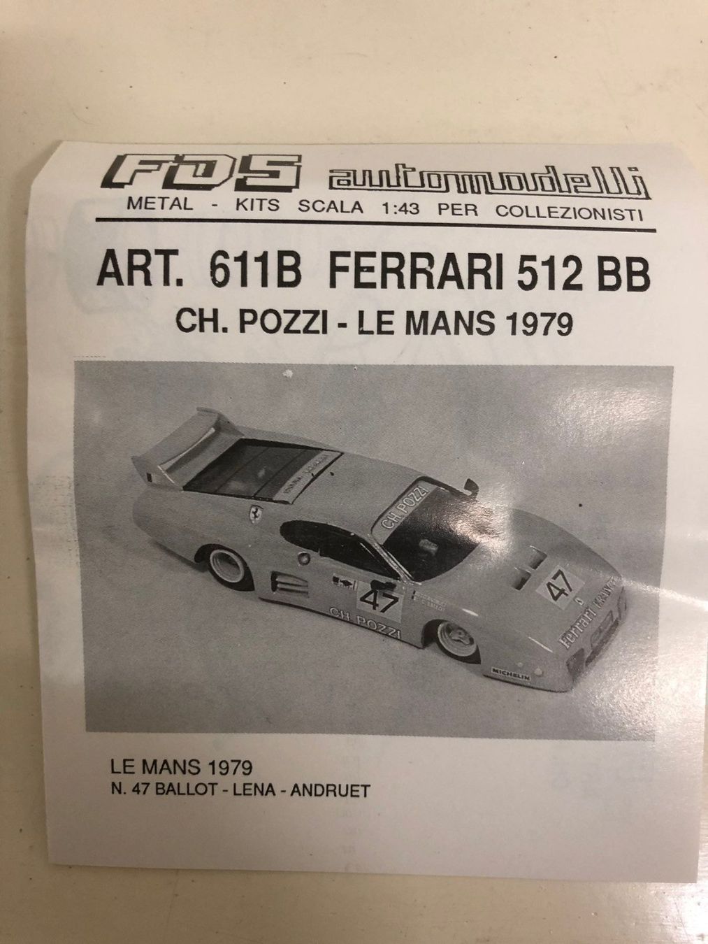 Ferrari Modellini d'auto: FDS-Kit Ferrari 1/43 – Nuovo (secondo la descrizione) da Muttenz venduto da Gucci2005 2