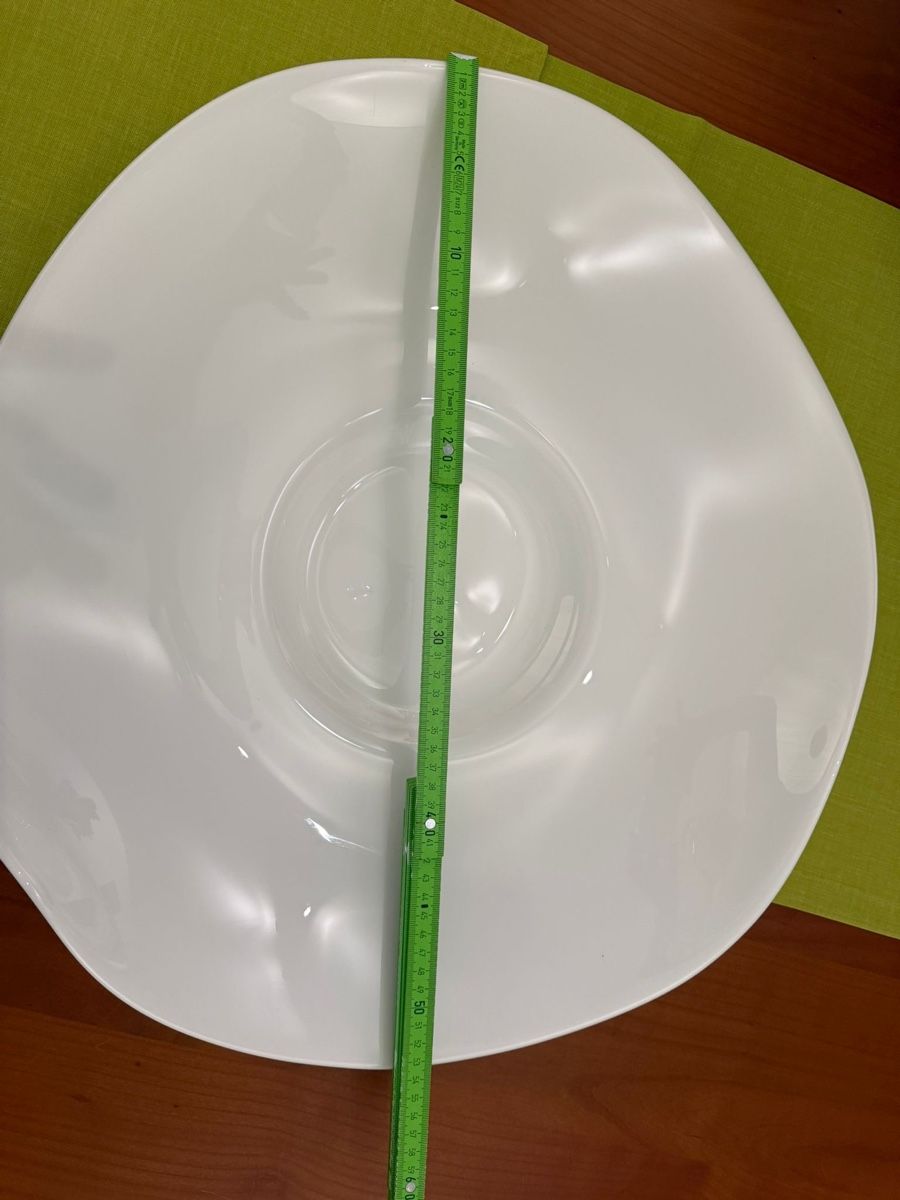 Bicchieri: Grosse Servierschale Weiss Wellenform 40cm Ø - – Usato da Niederlenz venduto da Lusado 2